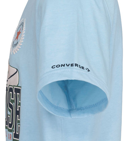 Converse T-shirt - Script Sneaker - True Sky