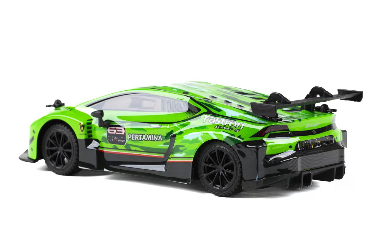 Auto Lamborghini Huracan GT3 Grün, 1:24Ferngesteuerter Sportwagen für Kinder ab 6 Jahren