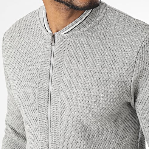 Gilet Zippé Gris