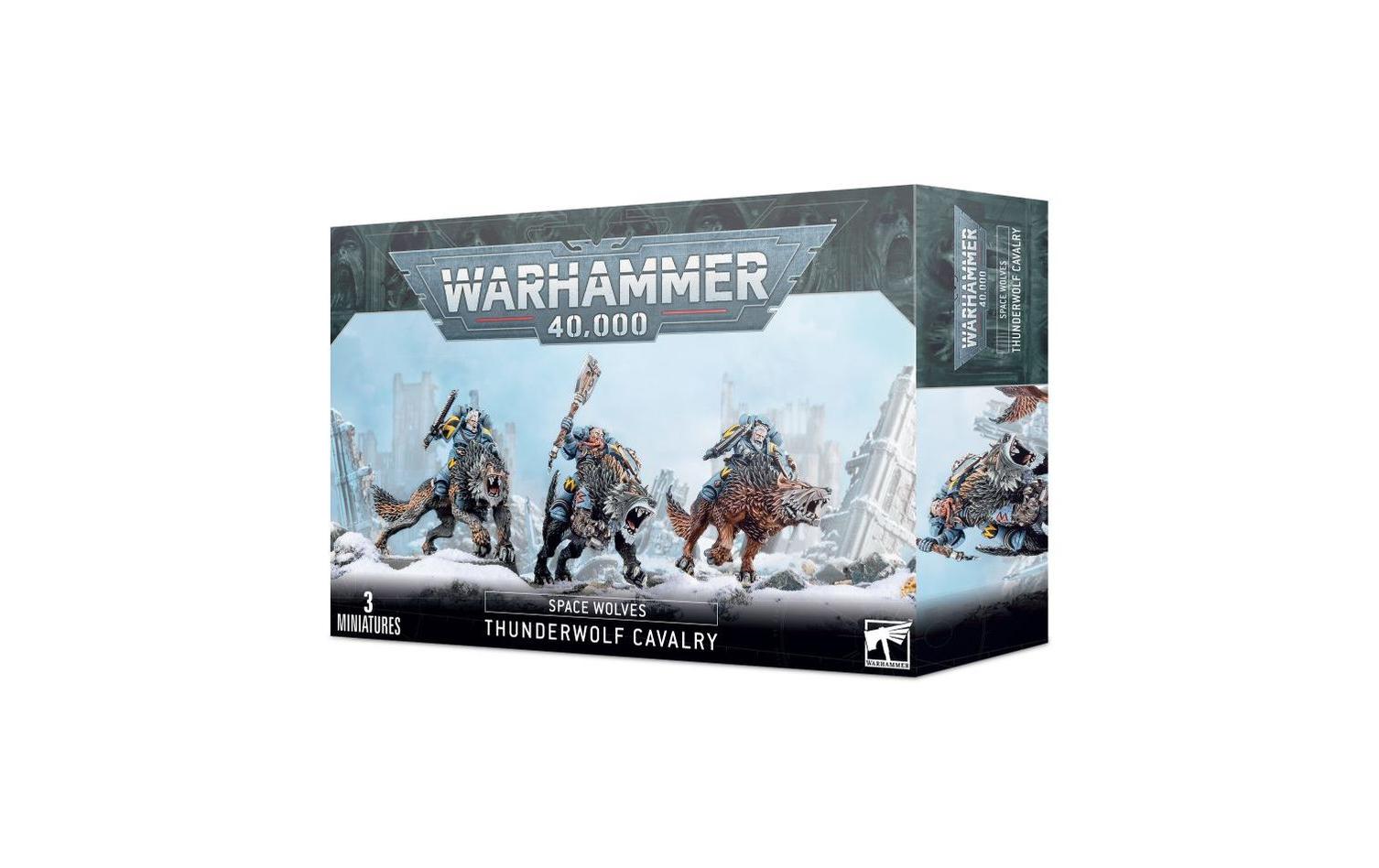 Figurenset Warhammer 40.000 Thunderwolf CavalryWarhammer 40.000 Miniaturen: Space Wolves Thunderwolf Cavalry