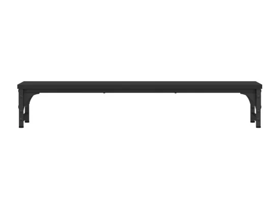 Support de moniteur noir 85x23x15,5 cm bois d'ingénierie