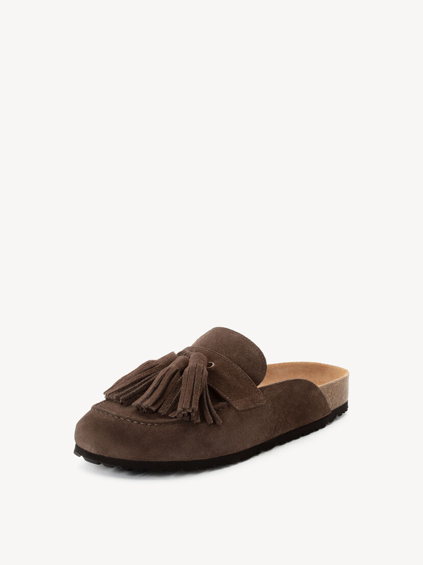 Leren Slipper - bruin
