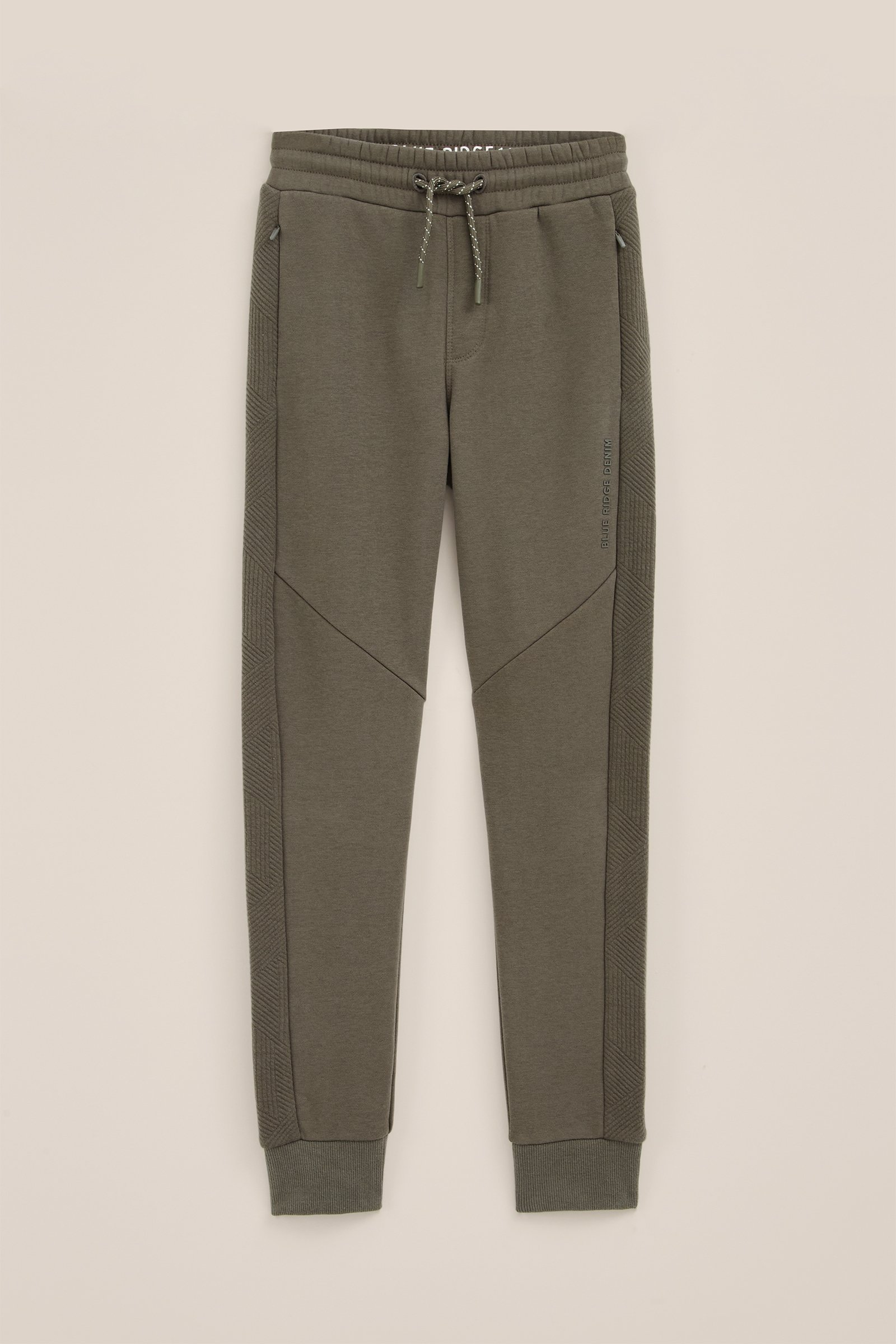 Jongens joggingbroek met tapedetail Blue Ridge Legergroen