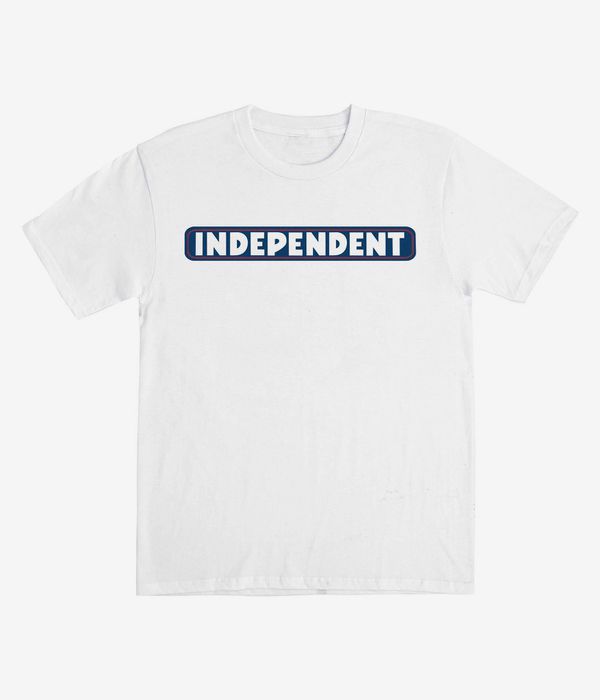 Independent Bar Logo T-Shirt (white navy)