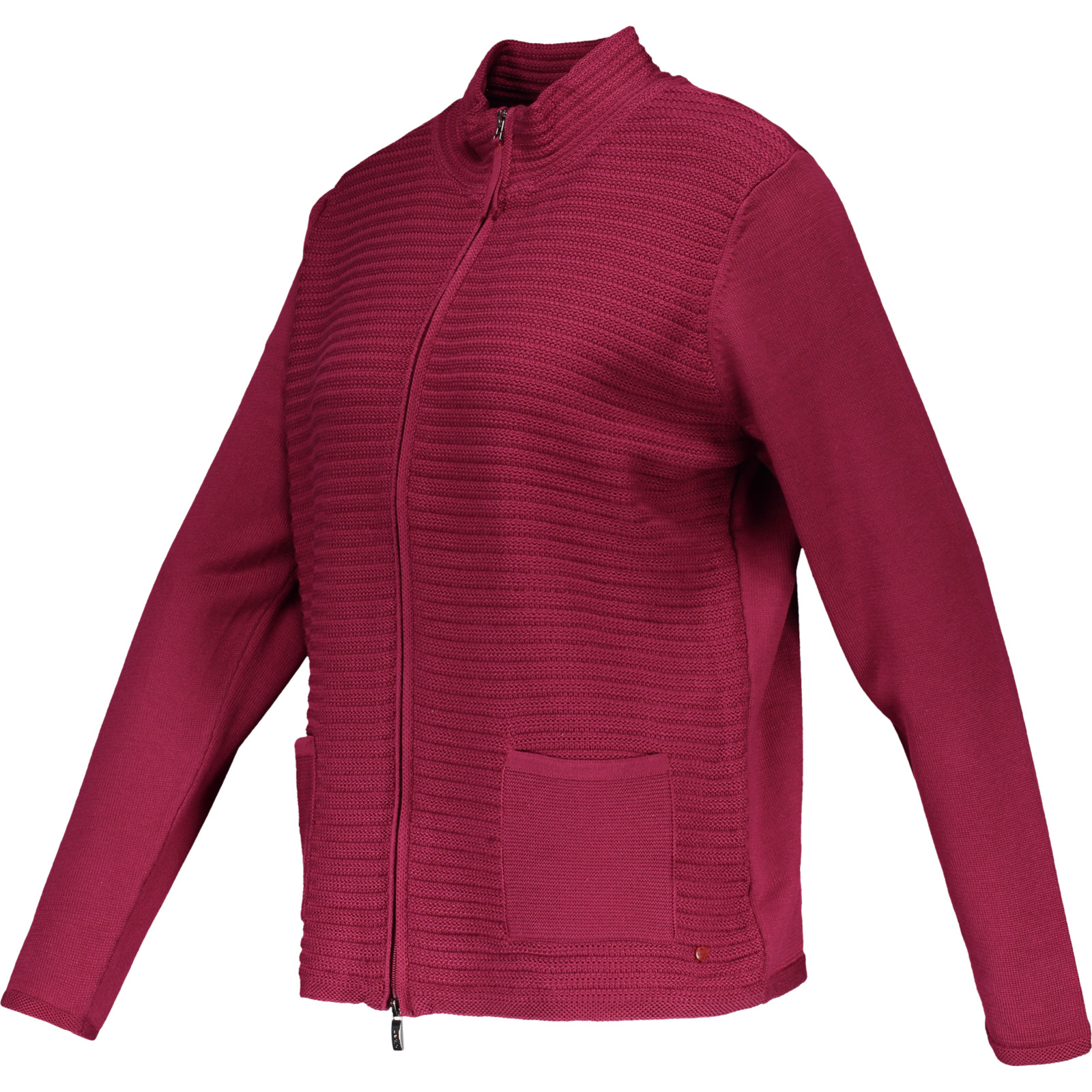 Olsen Damen-Ripp-Strickjacke uni pink, 46