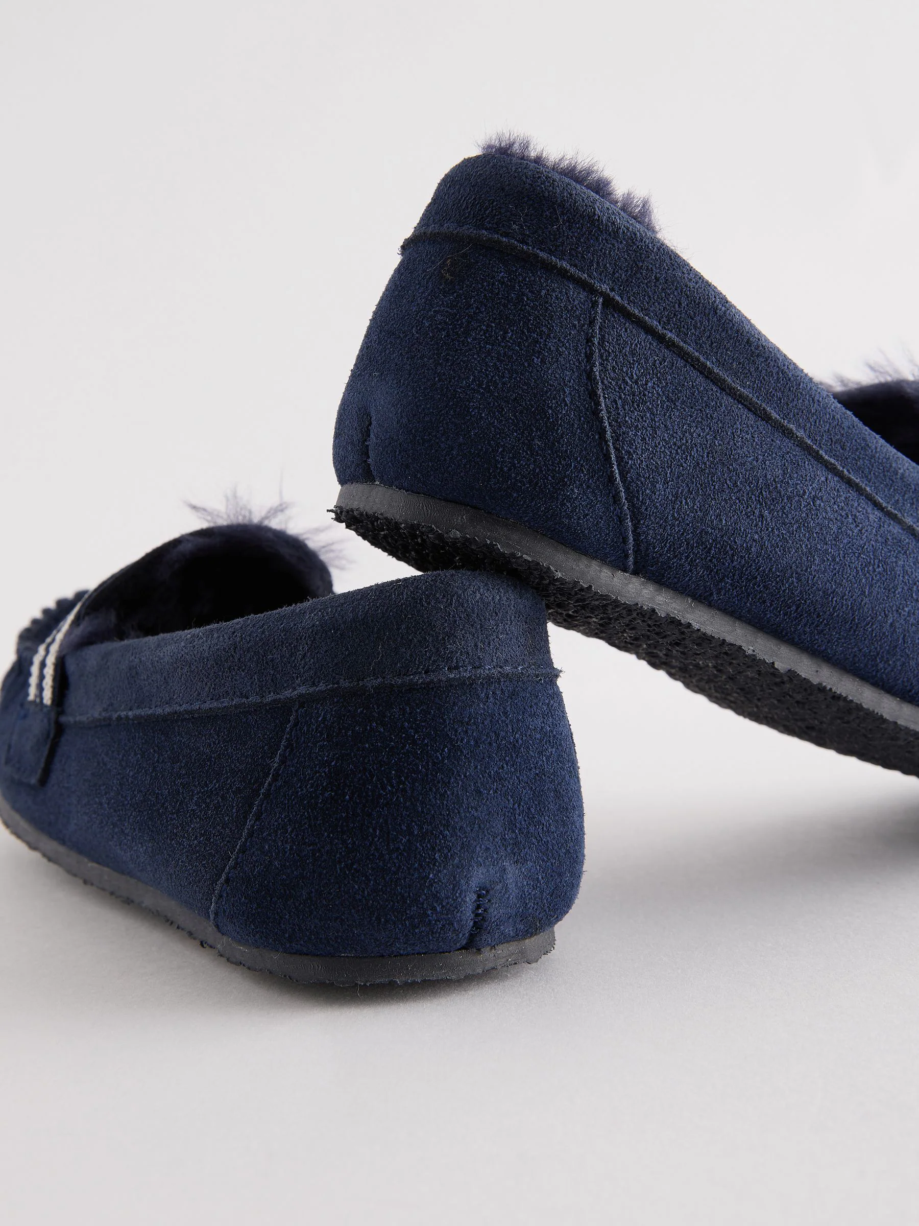 Baker by Ted Baker Boys Navy Moccasin Slippers