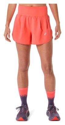 Short Asics Road 3.5in Corail Femme