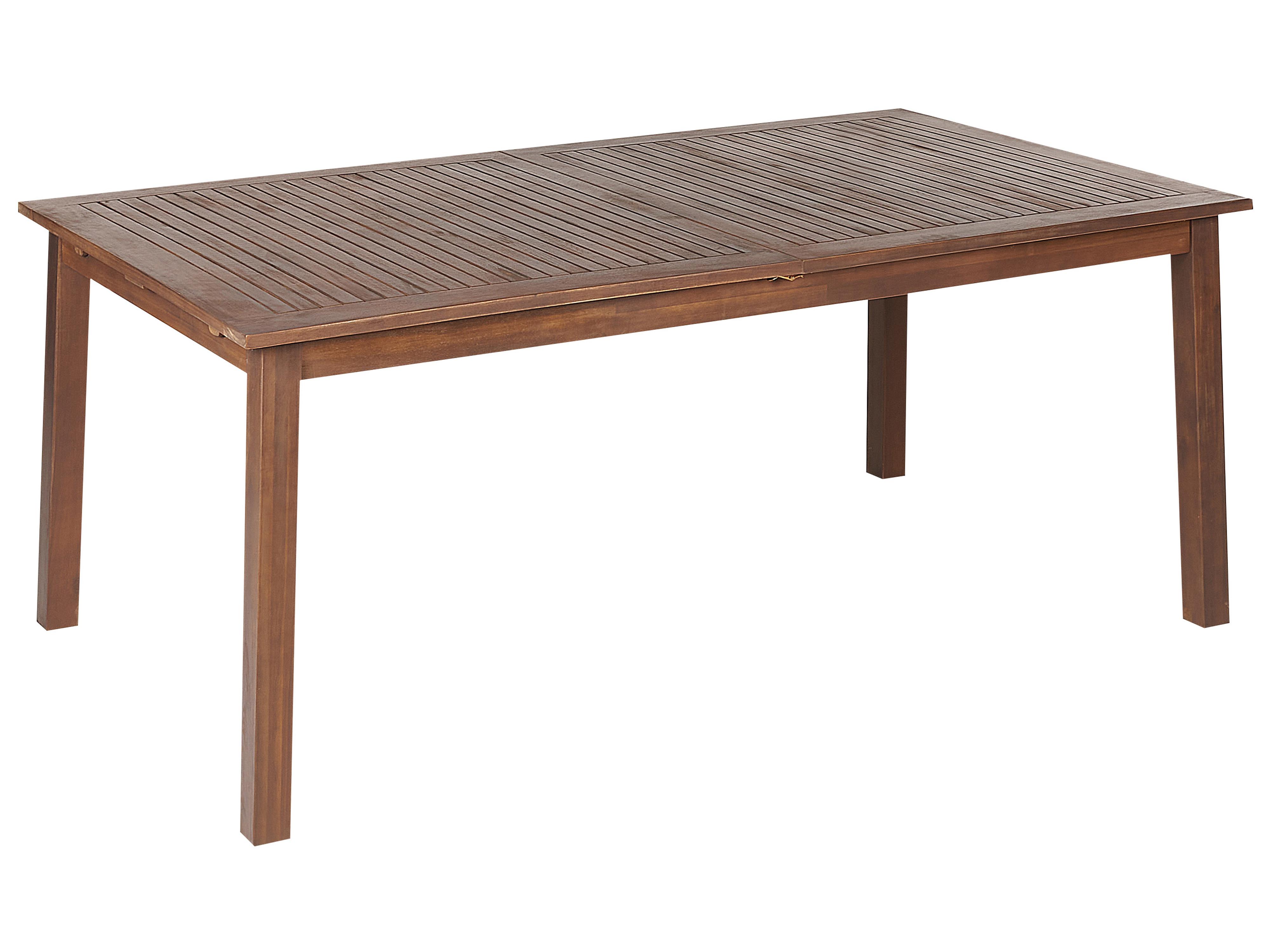 Uitschuifbare tuintafel CESANA 180/240 cm 100 cm Acaciahout Donkerbruin