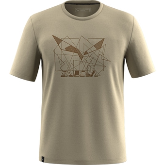 Salewa Eagle Geometric T-Shirt Quicksand Herren