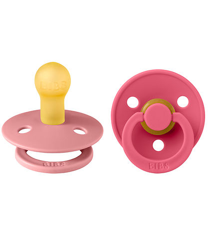 BIBS Colour Schnuller - 2er-Pack - Gr. 1 - Rund - Dusty Pink/Cor
