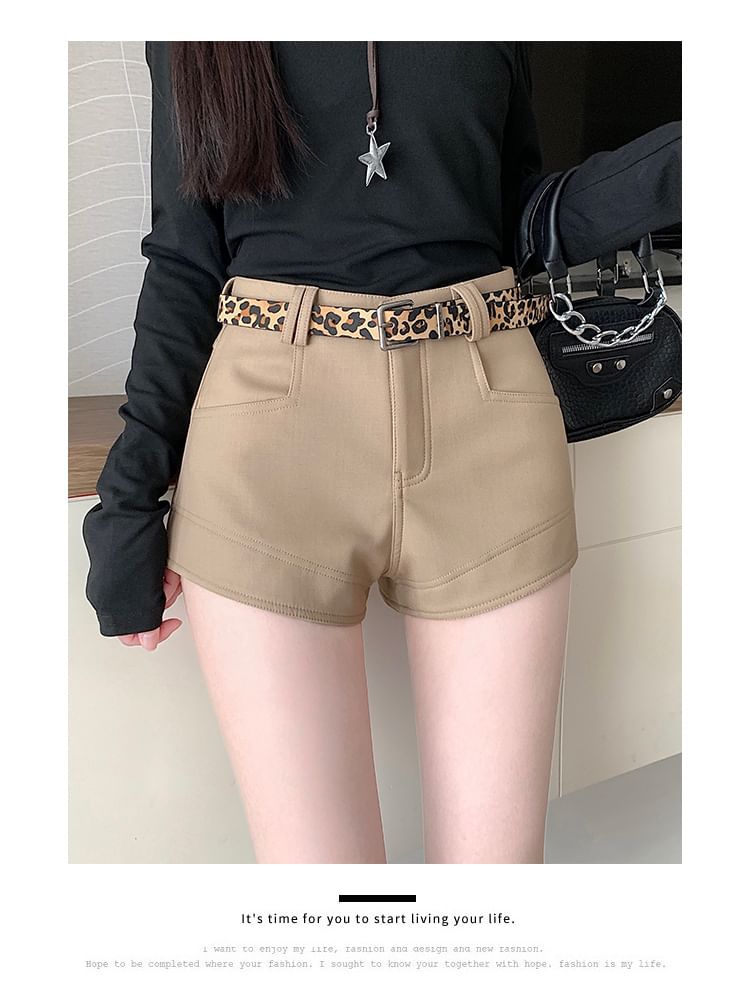 Ukiyo - Hoge taille effen hotpants