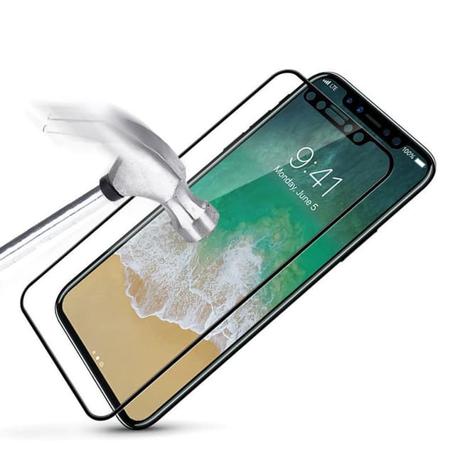 SKALO iPhone X/XS FULL-FIT Hærdet Glas Skærmbeskyttelse