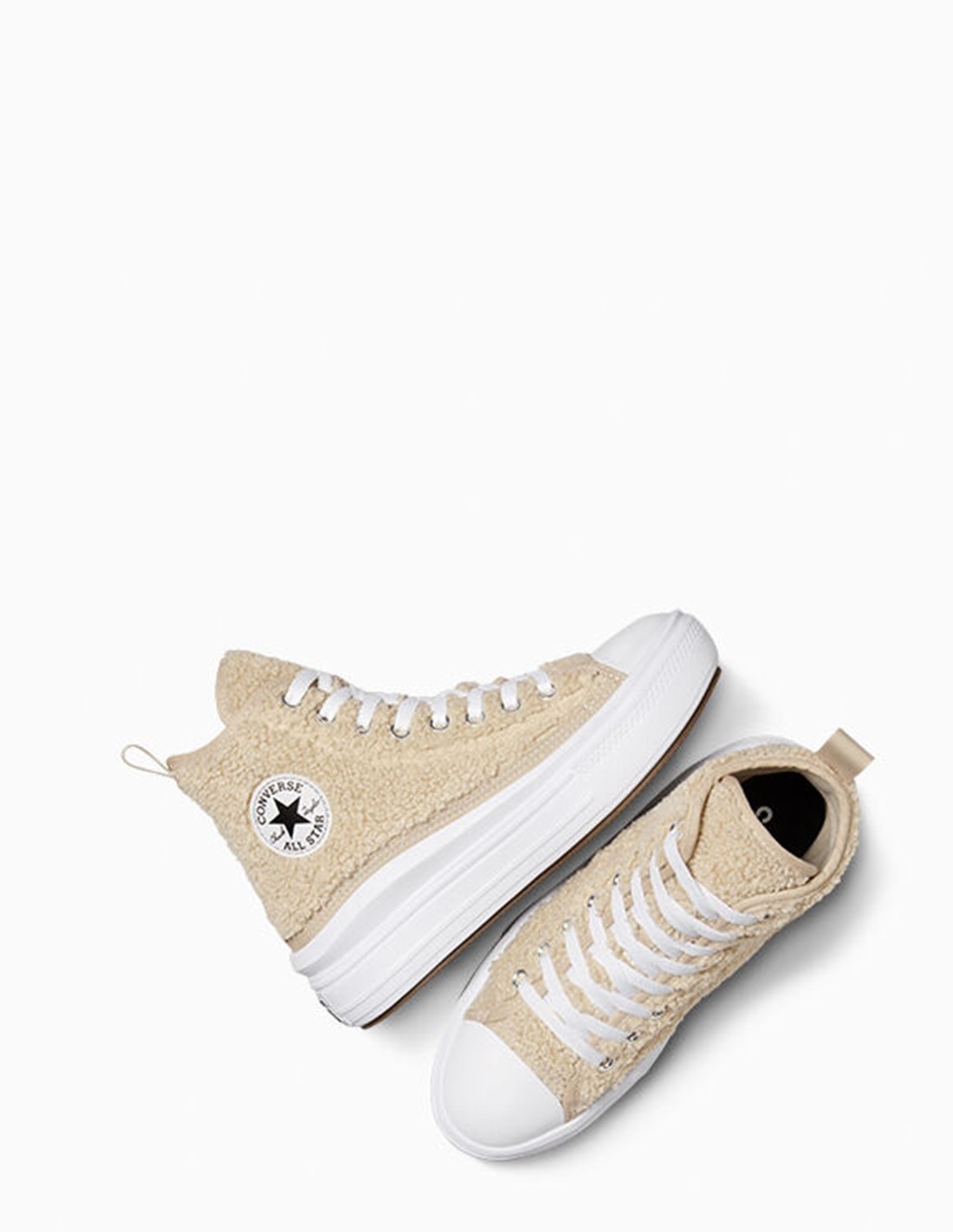 converse Sneakers Femme Montante Ctas Move Hi Beach Stone/White/Black