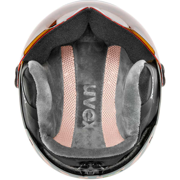 Casque de ski UVEX ROCKET JR VISOR RHINO-BLUSH MATT