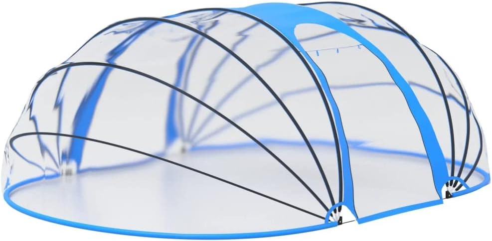 Pool-Kuppel Oval 530x410x205 cm Poolüberdachung Poolüberdachungen Pool Überdachung