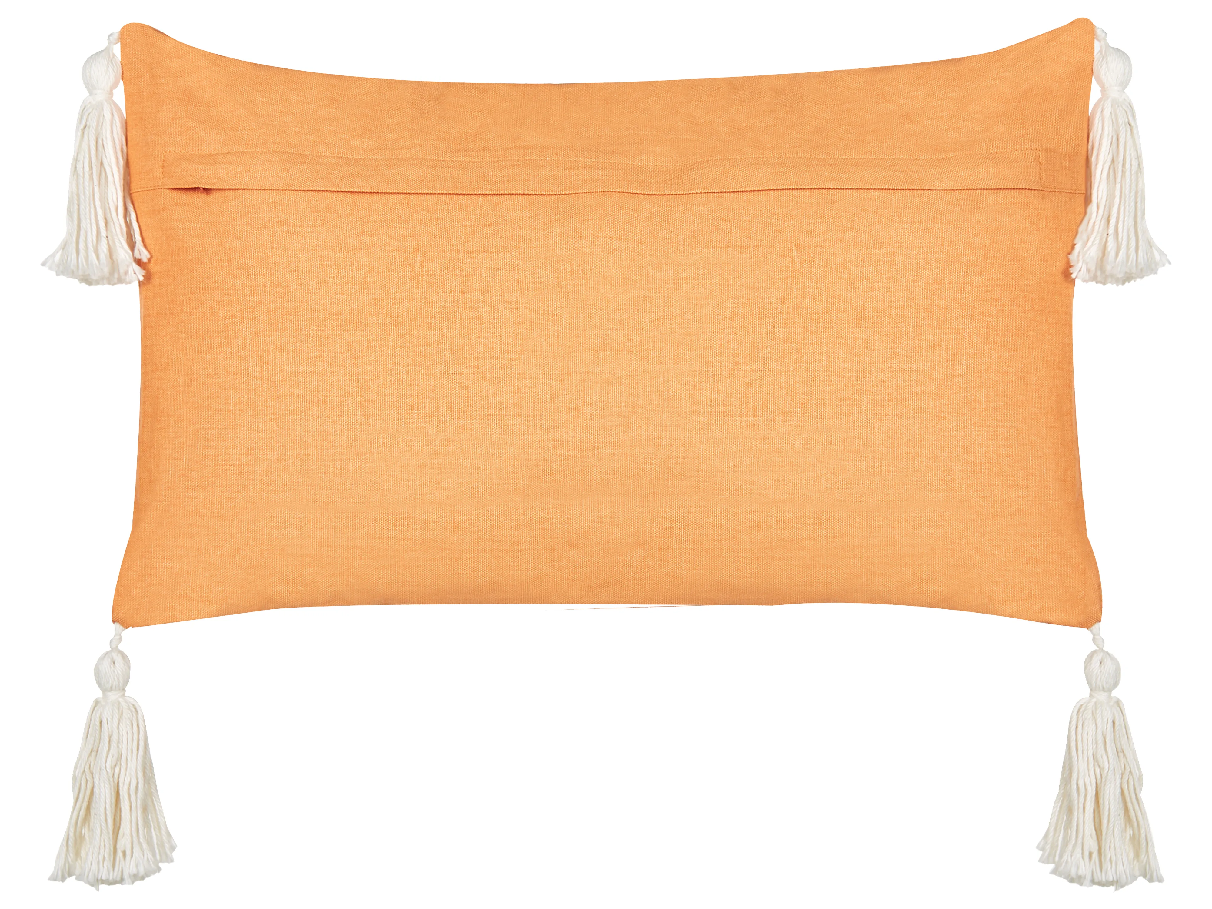Sierkussen LITHOPS Fluweel 30 x 50 cm Oranje kerstmotief