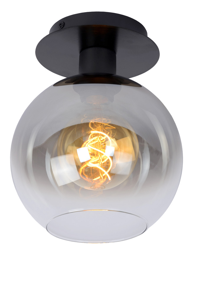 Lucide Marius plafondlamp 20cm 1x E27 zwart