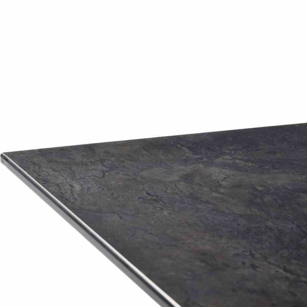 Klapptisch POLYTEC - graphit - Schiefer anthrazit - 120x80 cm