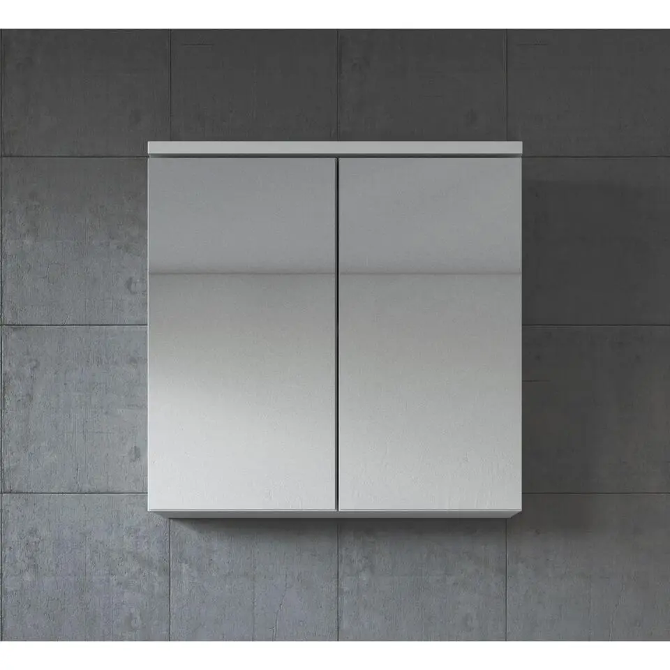 Badplaats Spiegelkast Toledo 60 x 20 x 60 cm - Wit - Badkamerkast Badkamer