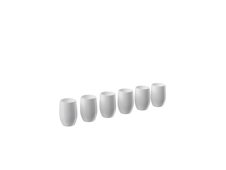 6 kunststof glazen