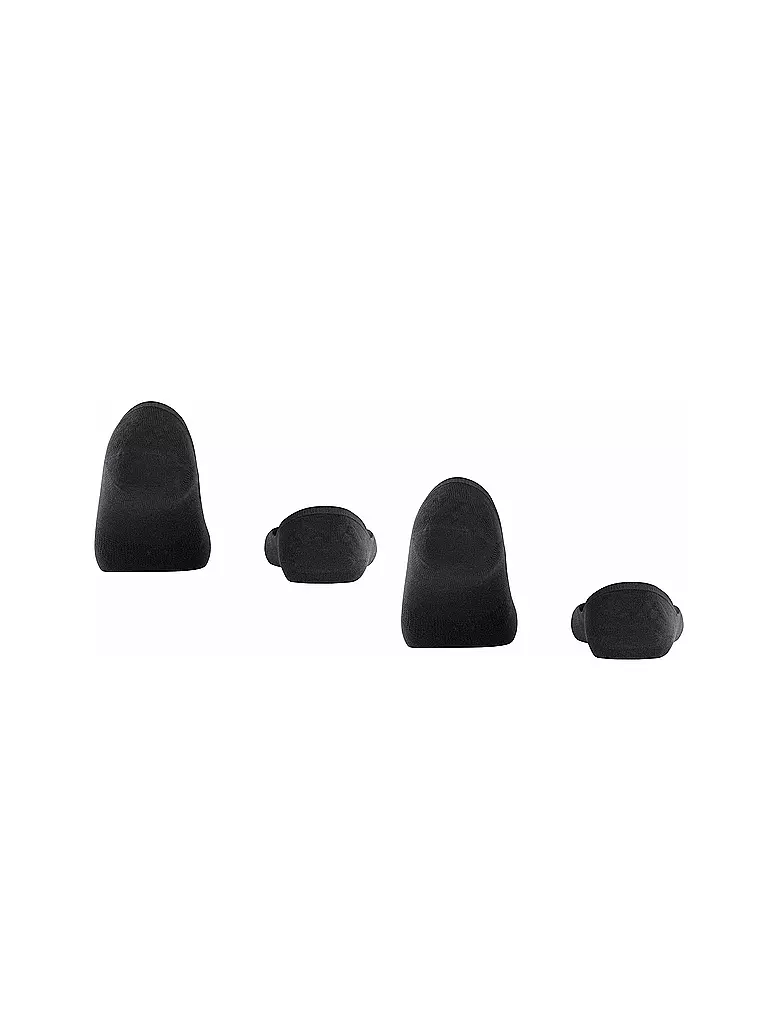 BURLINGTON Damen Füsslinge EVERYDAY 2-er Pkg black schwarz