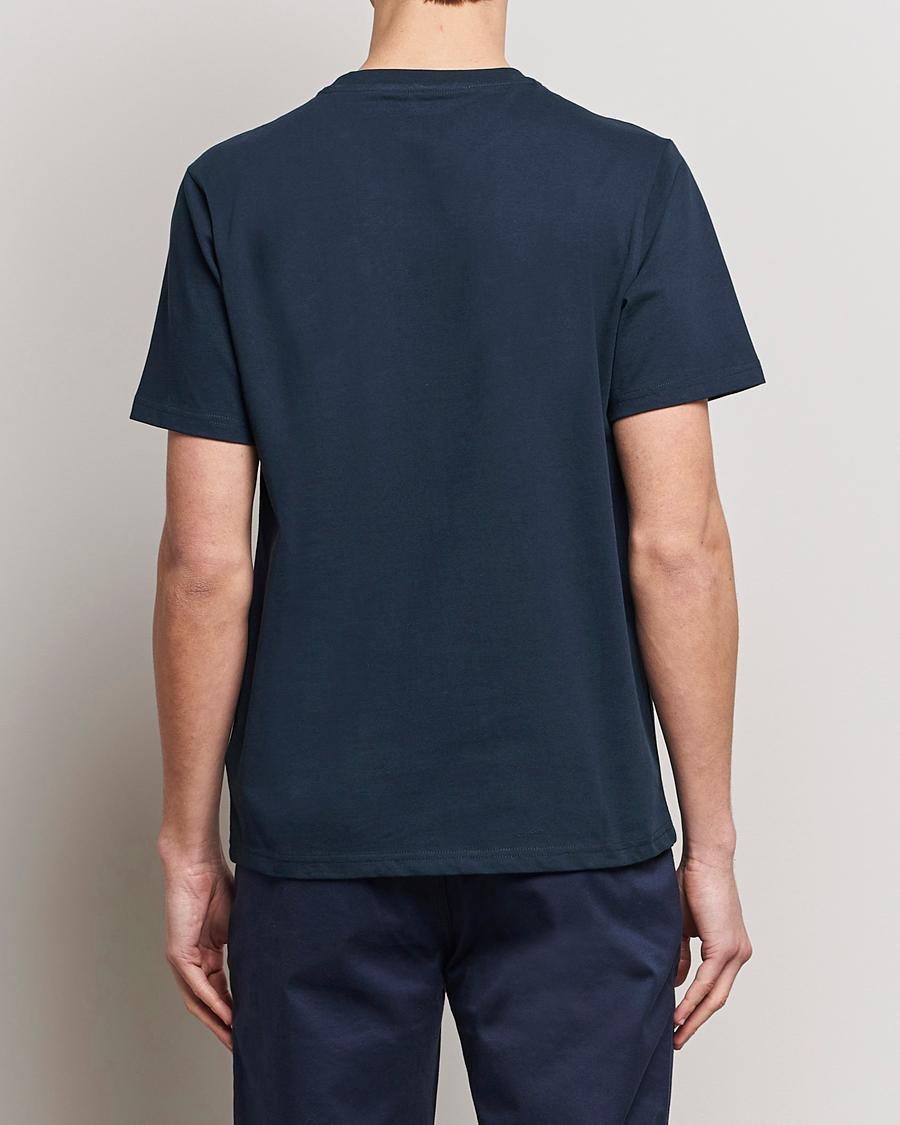 KnowledgeCotton Apparel Loke Badge T-Shirt Total Eclipse