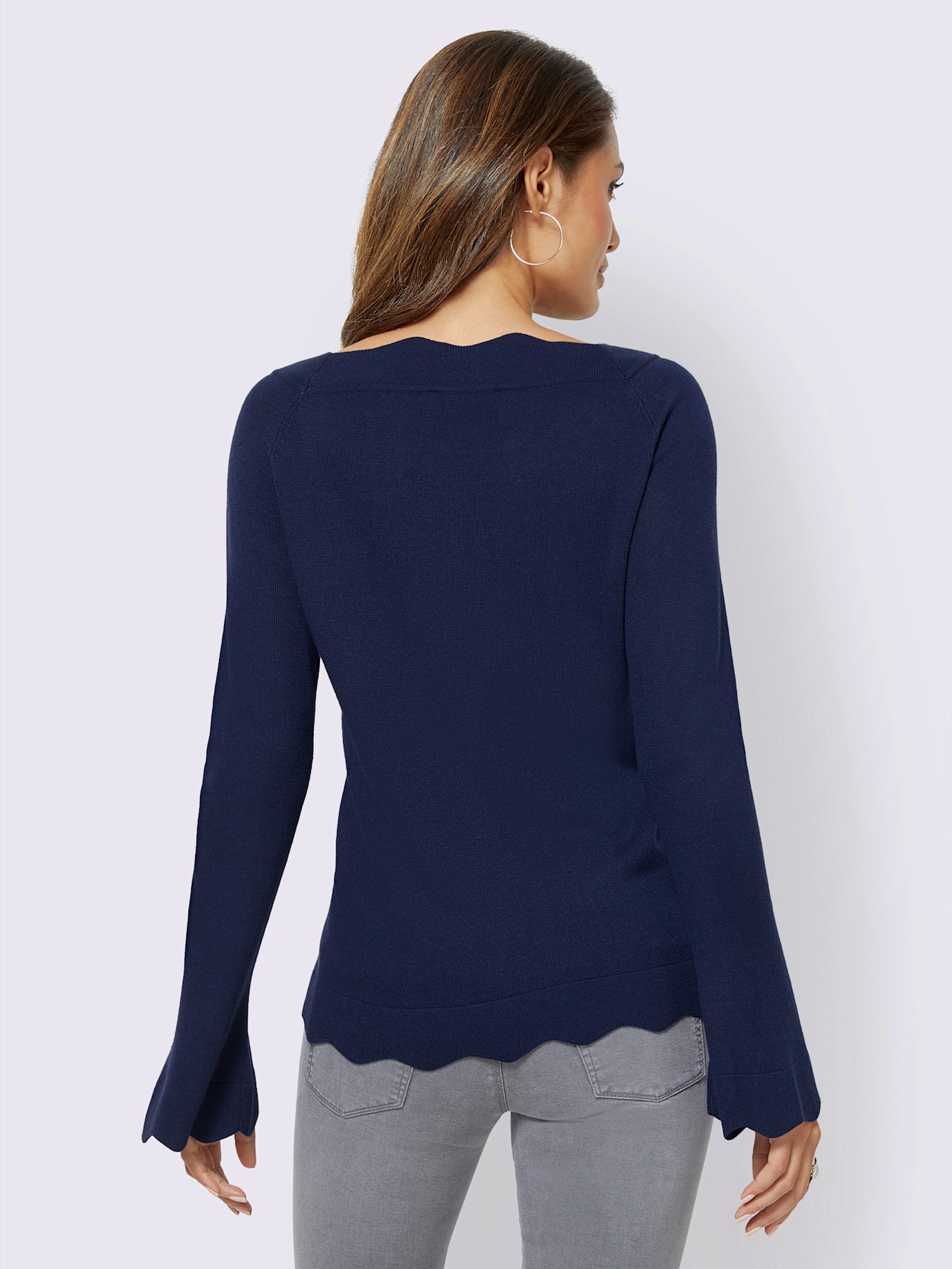 Pull en tricot mélange de soie et viscose de qualité