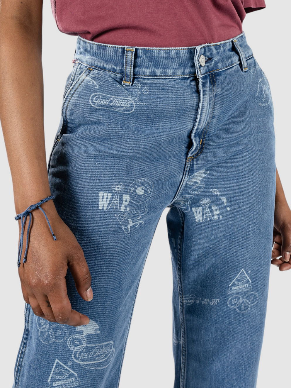 Carhartt WIP Stamp Jeans stamp print/blue