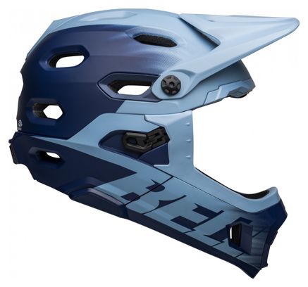Casque avec Mentonnière Amovible Bell Super Dh Mips Bleu