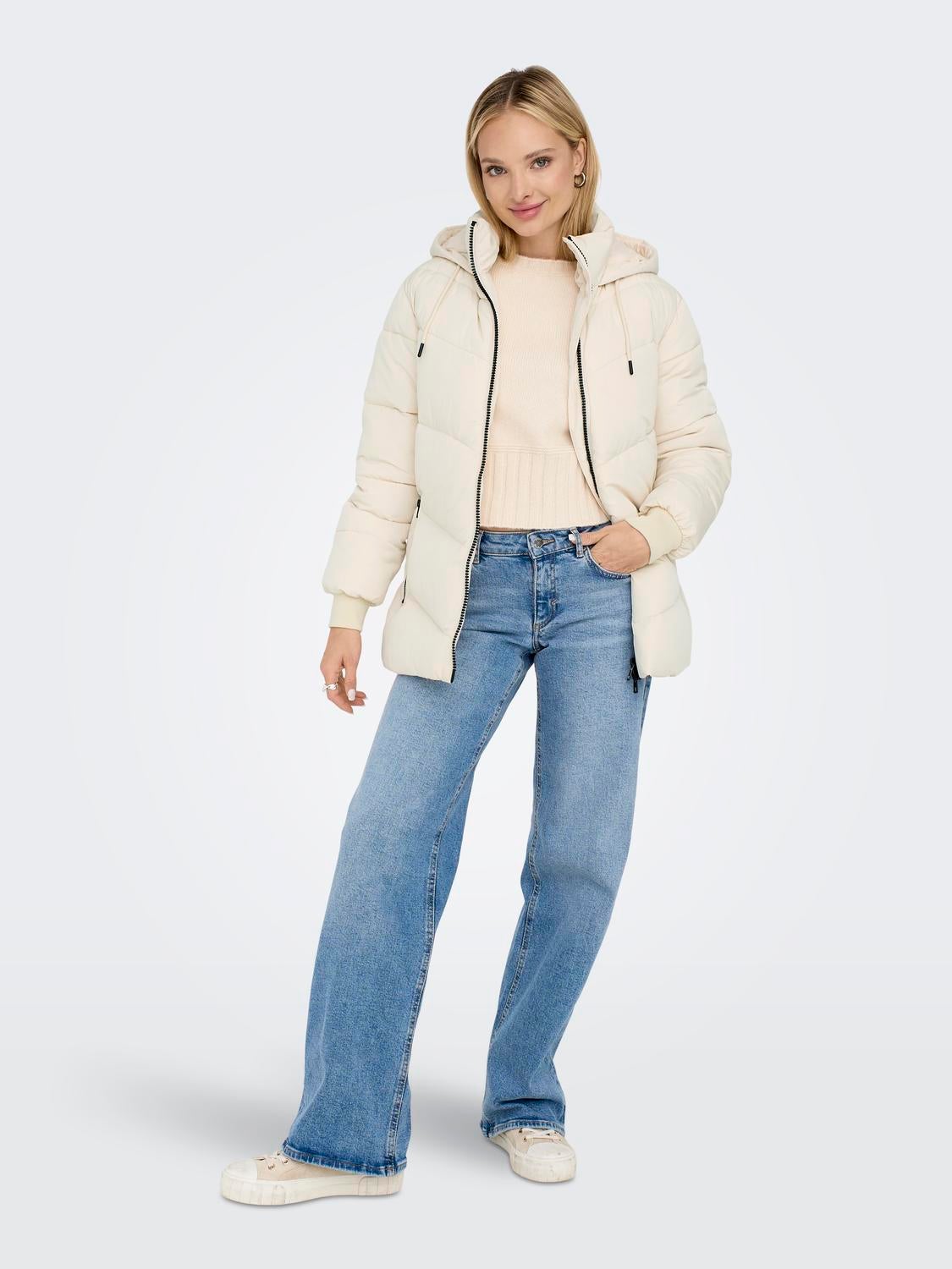ONLMADDIE Steppmantel Whitecap Gray