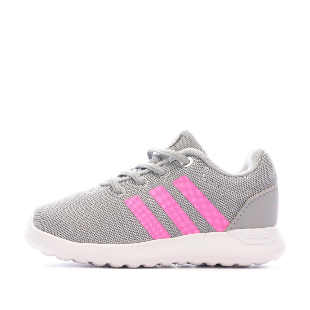 Adidas Baskets Grises Fille Adidas Lite Racer