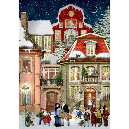 Coppenrath Verlag In der Weihnachtsgasse, Wand-Adventskal. A4 (Behr)