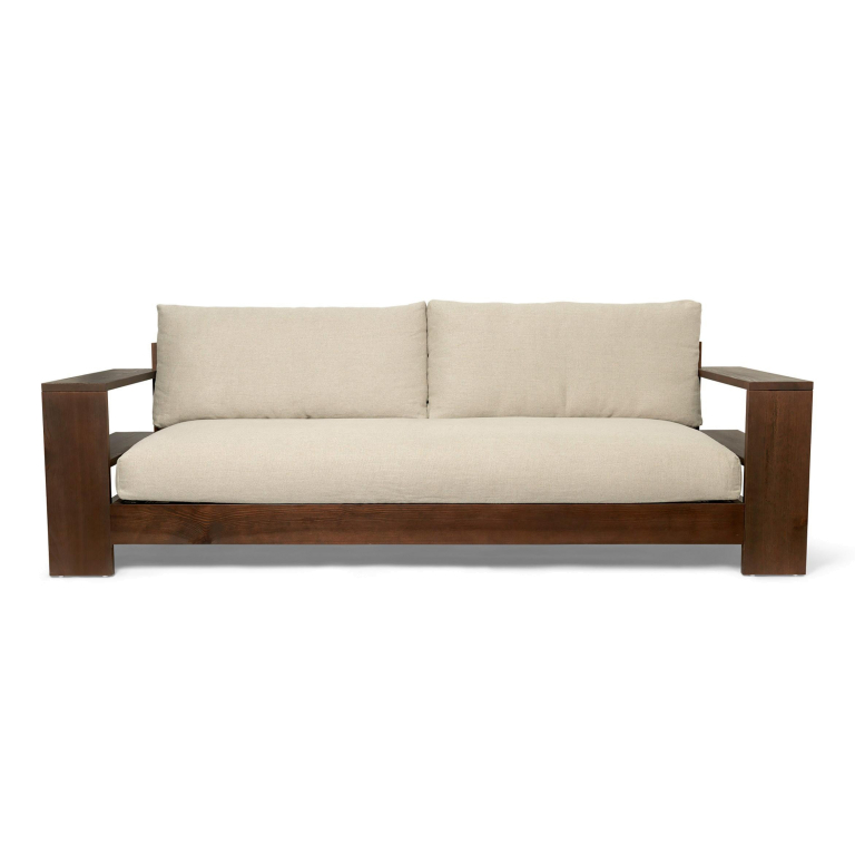 Ferm Living Edre 2-zits bank dark stained/natural