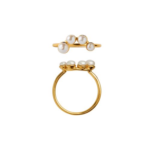 Stine A Pearl Berrie Ring, Goldplated, 56