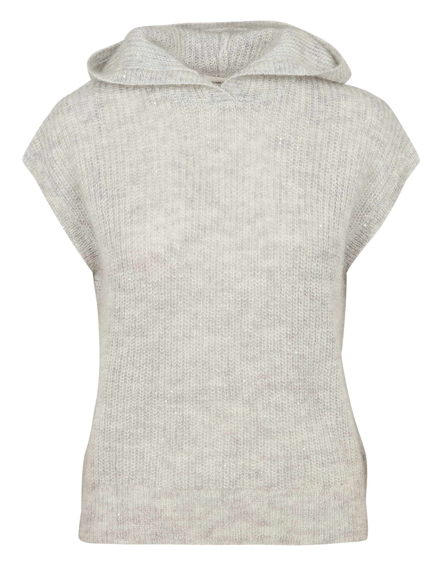 CENA - Pull col capuche en laine mélangée | Gris