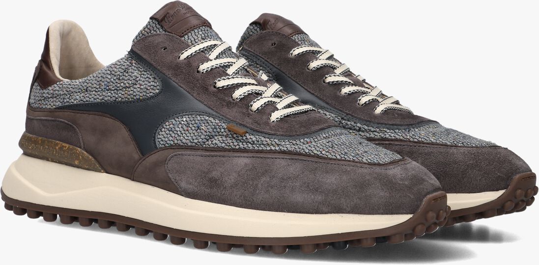 grijze floris van bommel lage sneakers sfm-10152 noppi
