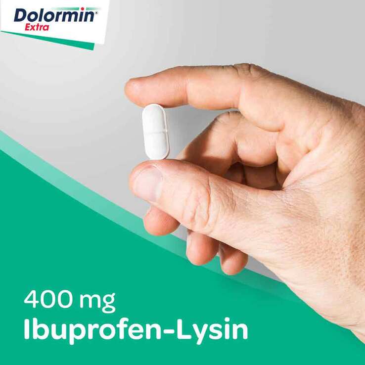 Dolormin® Extra mit 400 mg Ibuprofen bei Schmerzen, 10 St