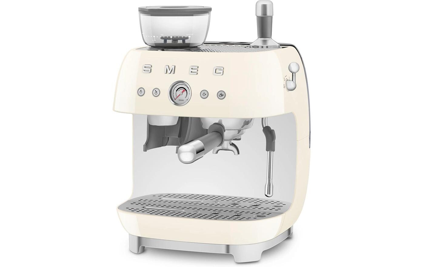 Siebträgermaschine 50's Style EGF03CREU Crème<br>Espresso Kaffeemaschine