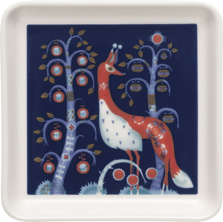 Iittala Taika tallerken firkantet 12x12cm blå Blå
