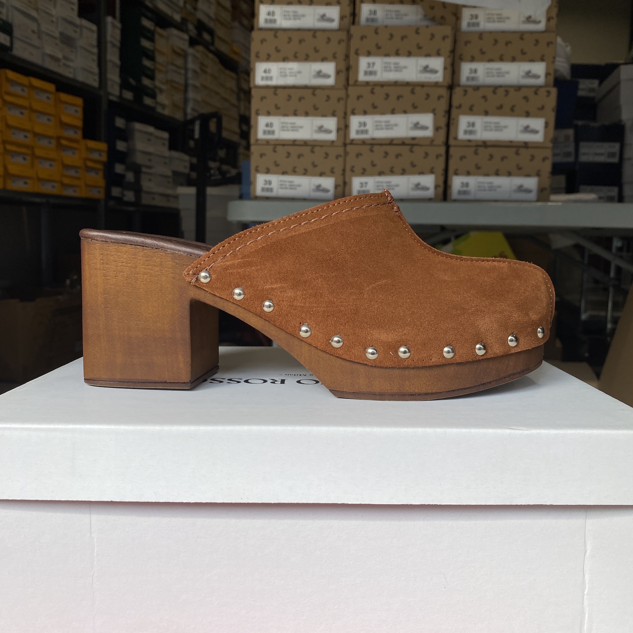 Roberto Rosso - Clogs Suede Brown