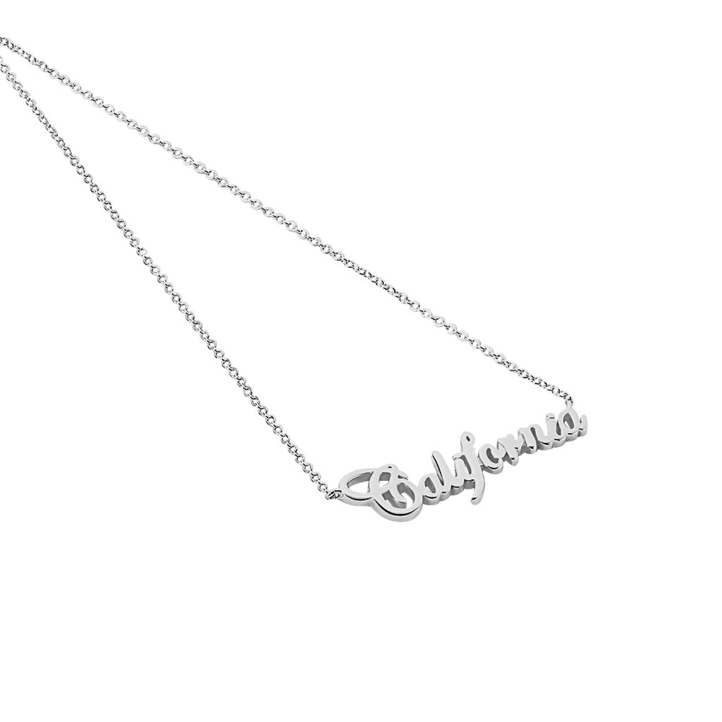 Collier Zoa Argent Blanc