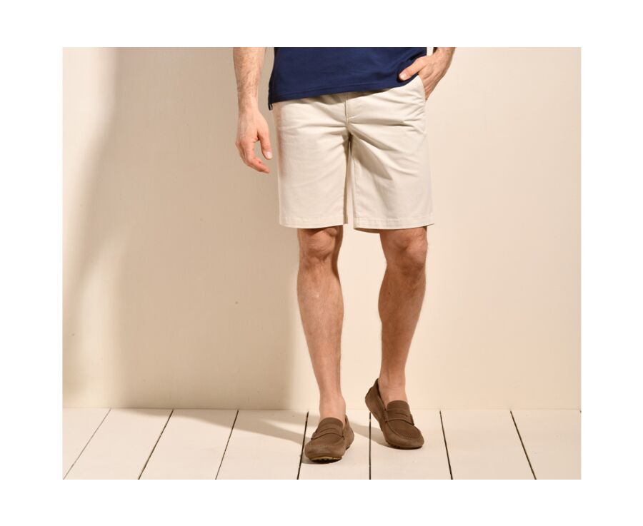 Bermuda chino homme Écru - BARRY