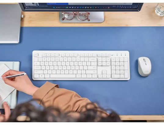 TRUST - Clavier souris sans fil Pack 2 en 1 ODY 2 Blanc - 25470