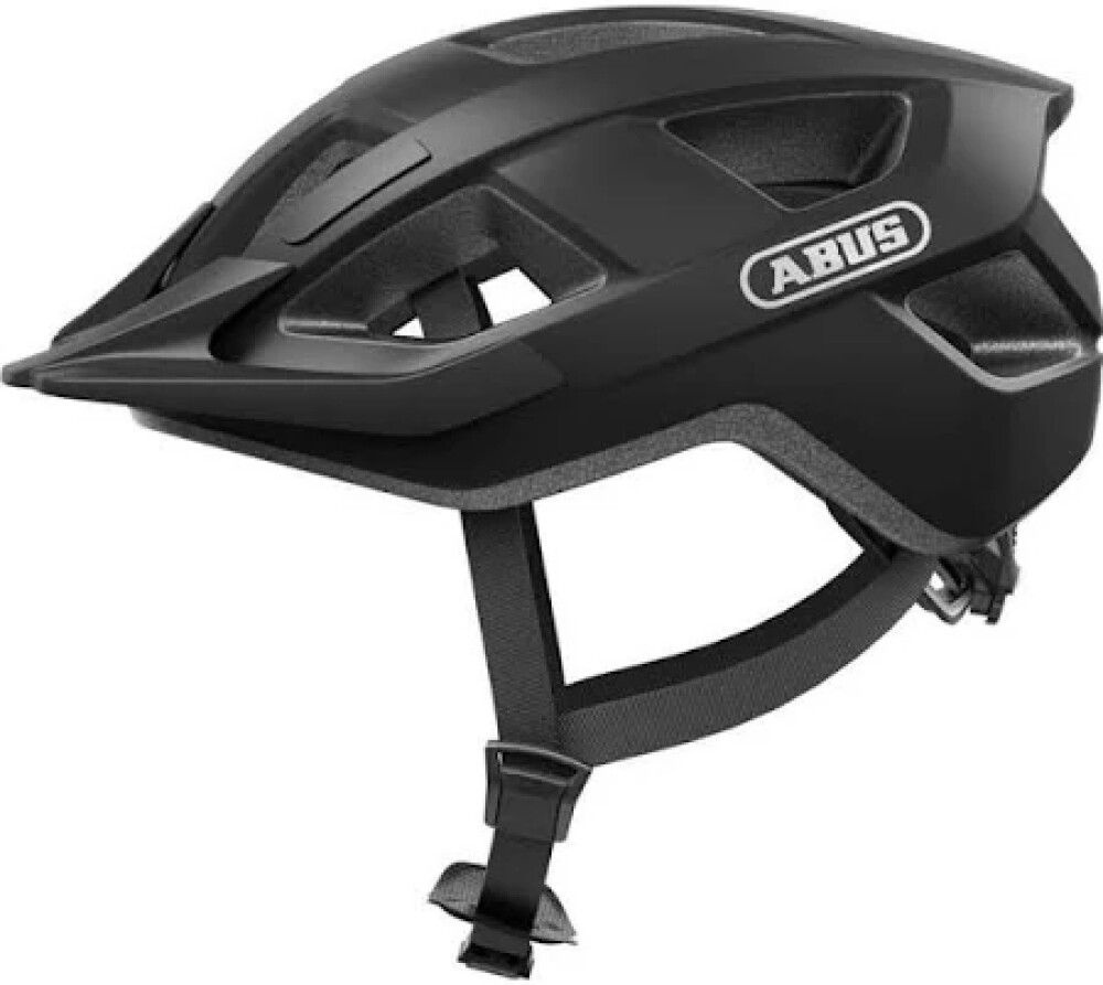 SYKKELHJELM ABUS M LYS 58-61CM L MATT SVART
