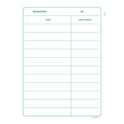 Exacompta - Registre Présences au conseil d'administration - 29,7 x 21 cm - 100 pages