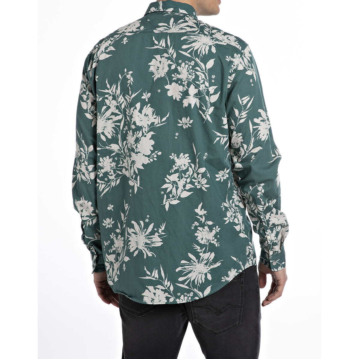 REPLAY<br>Camisa reta de manga comprida