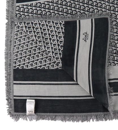 Lala Berlin T?rkl?de - 200x65 - Monogram - Blåck Monogram On Whi