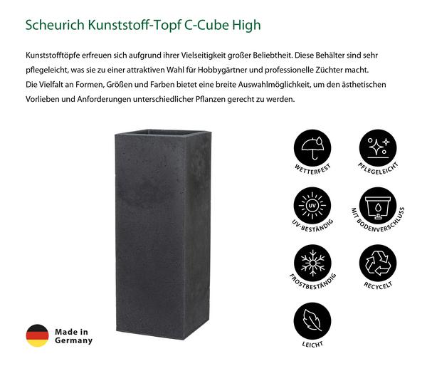 Scheurich Kunststoff-Topf C-Cube High,