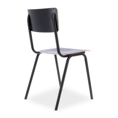 Stuhl Colegio, Schwarz / Tiefschwarz RAL 9005