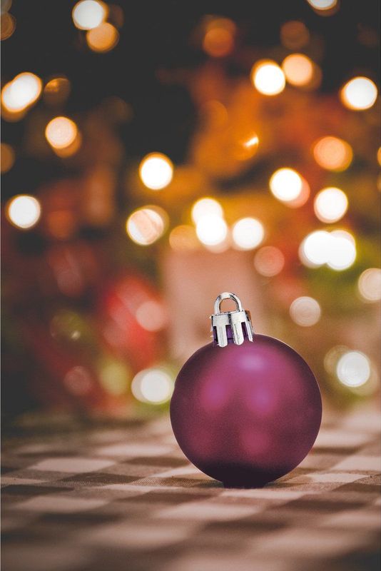 Kerstballen - Bordeaux Rood - Kunststof - 12 Stuks - 4 cm